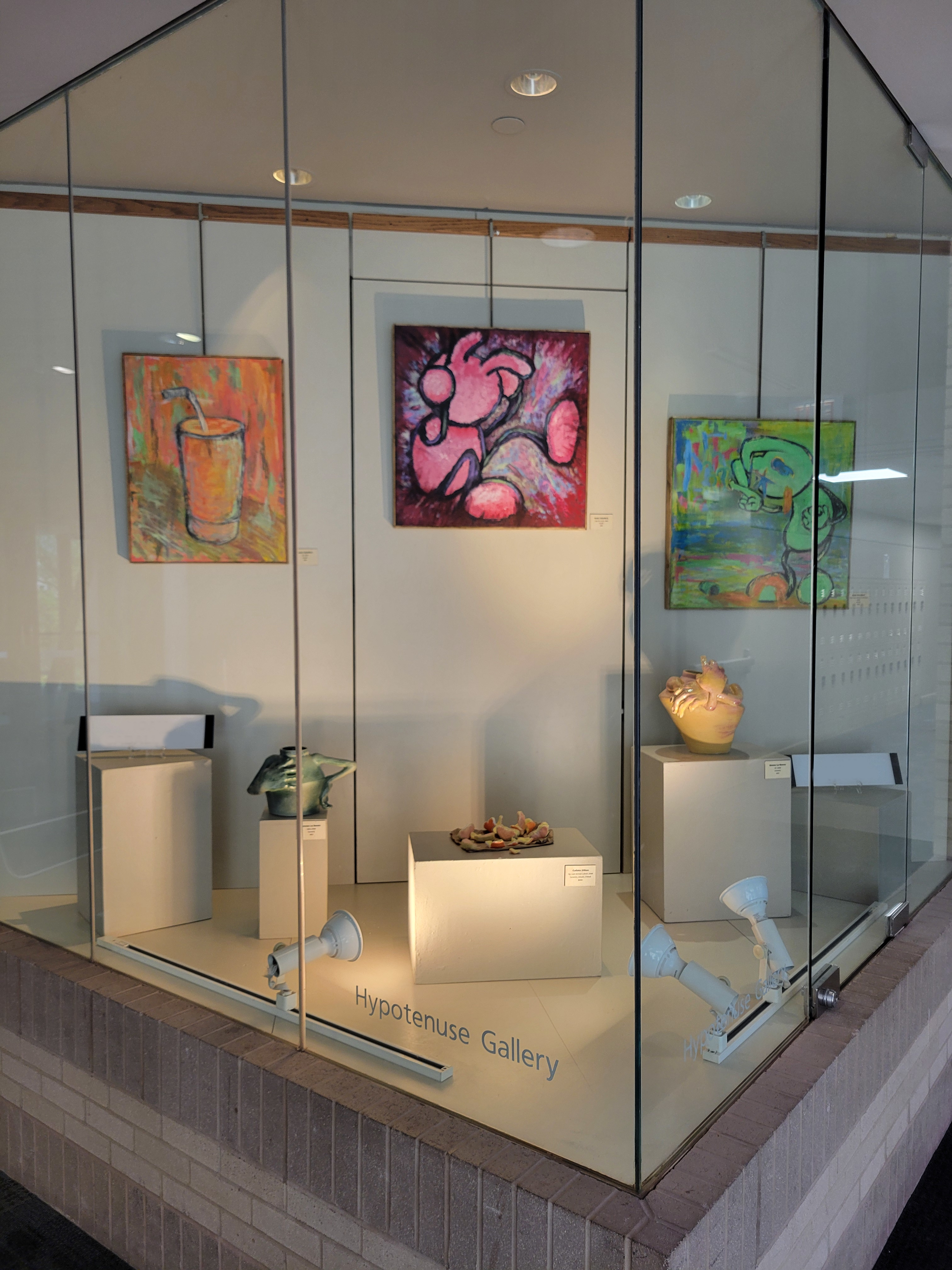 Hypotenuse Gallery with Work by Graduating Art Students